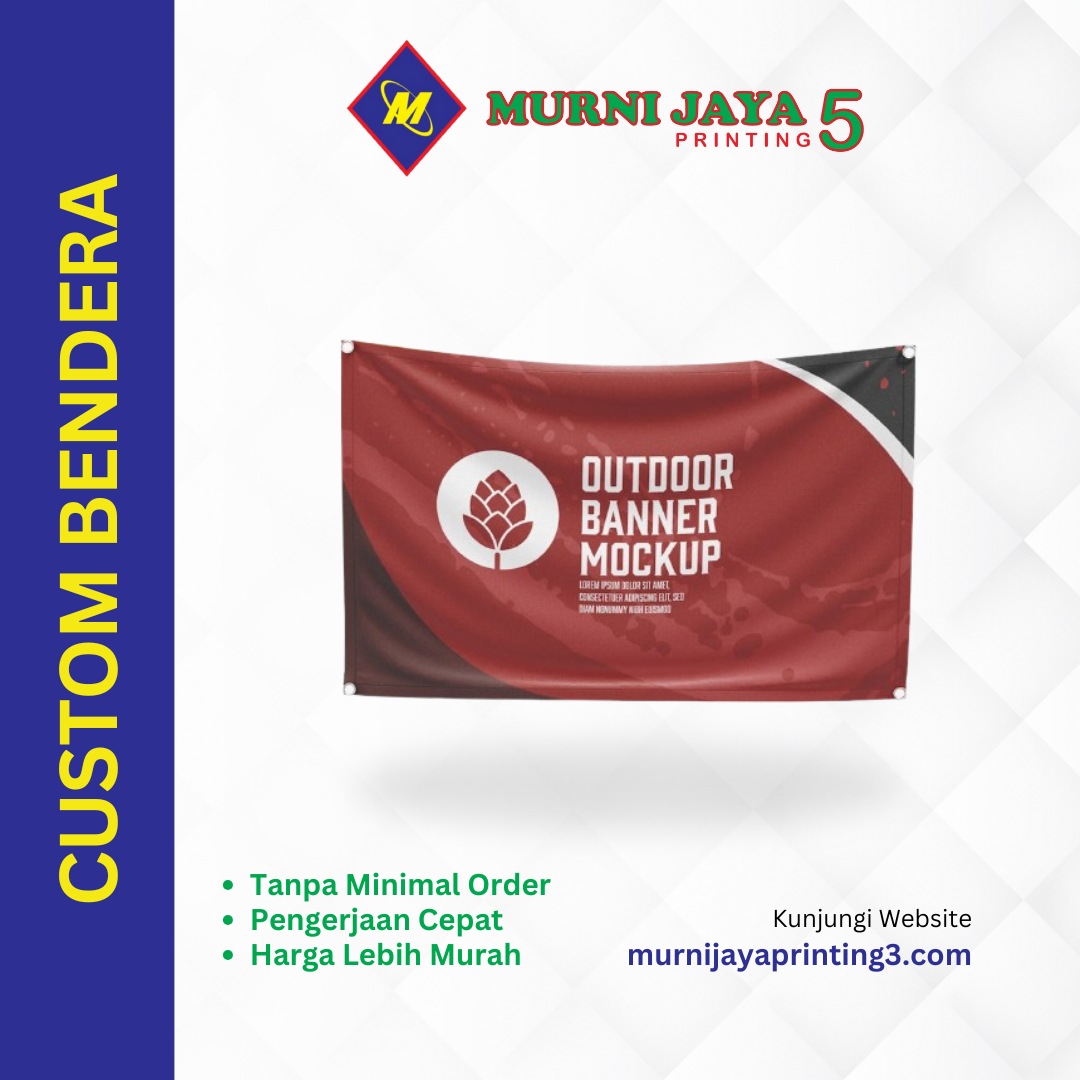 Jasa Cetak Bendera Custom Express Murah di Jakarta
