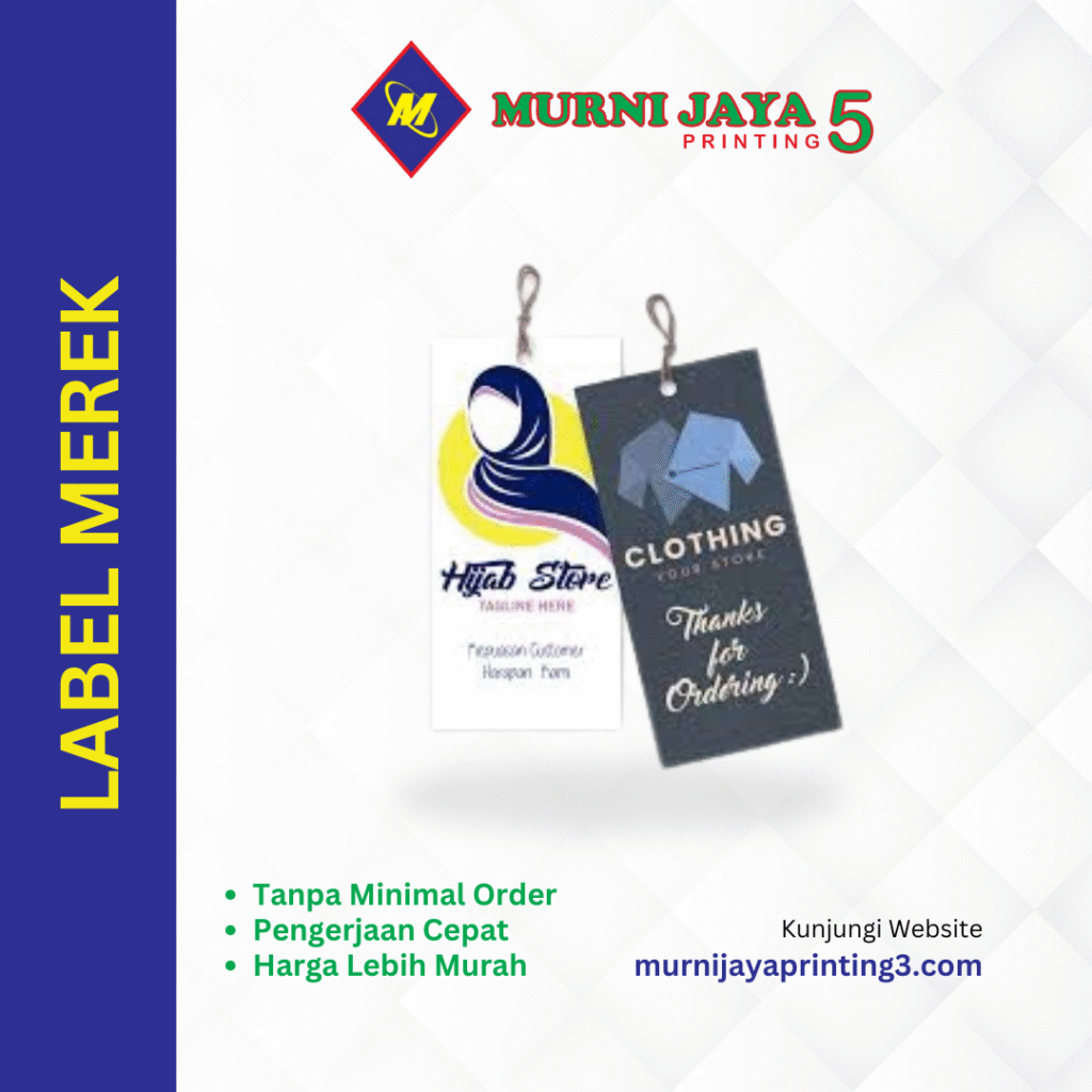 Jasa Pembuatan Label Merek Express Murah di Jakarta 