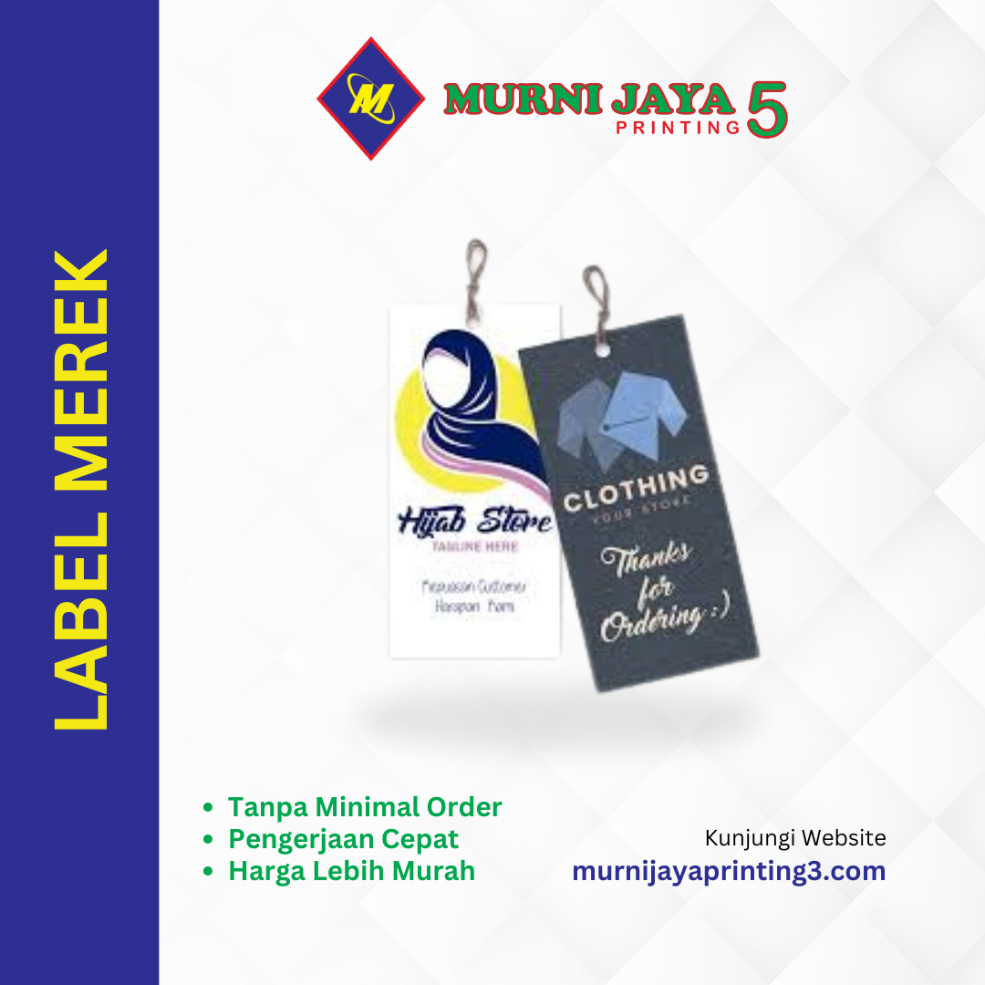 Jasa Pembuatan Label Merek Express Murah di Jakarta 