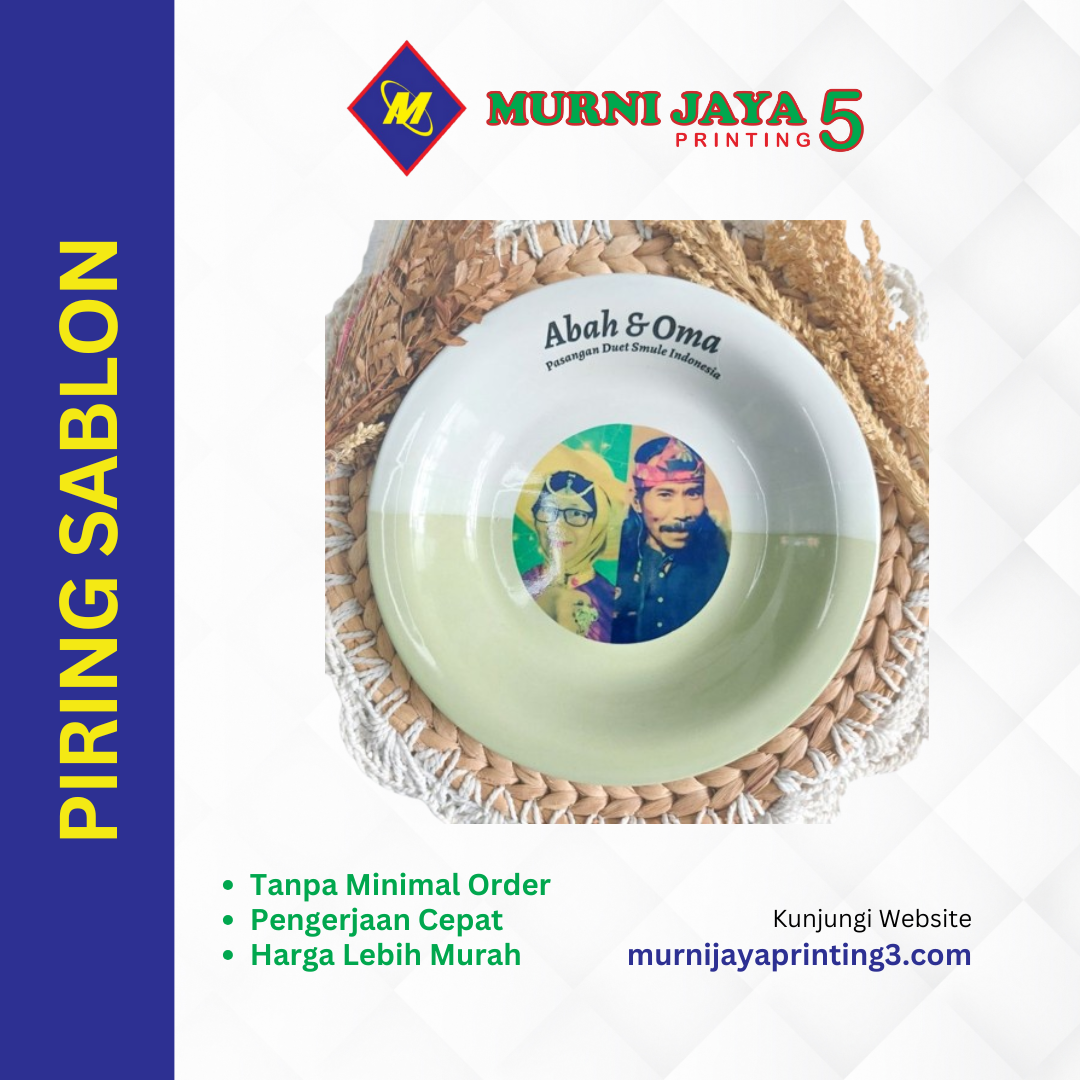 Jasa Cetak Piring Sablon Express Murah Berkualitas di Jakarta